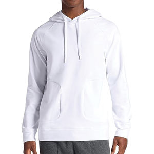 เสื้อฮู้ดดี้สีพื้น ดีไซน์ทันสมัยสำหรับผู้ชาย ผลิตตามสั่งจำนวนมาก สไตล์สตรีทแวร์ โลโก้ด้านหน้า ราคาถูก - Product Image 1