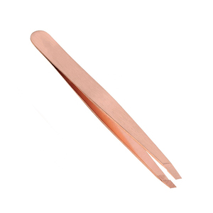 Pince à épiler professionnelle en acier inoxydable de qualité supérieure, à pointe inclinée, pour l'épilation des sourcils, extension de cils, pince à épiler pointue pour la beauté - Product Image 6