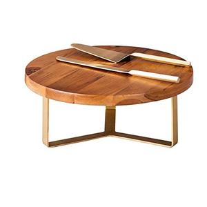 Serveur de gâteau fête d'anniversaire décoratif en bois décoration de gâteau supports à gâteau outil pour décor de table d'hôtel qualité durable - Product Image 3