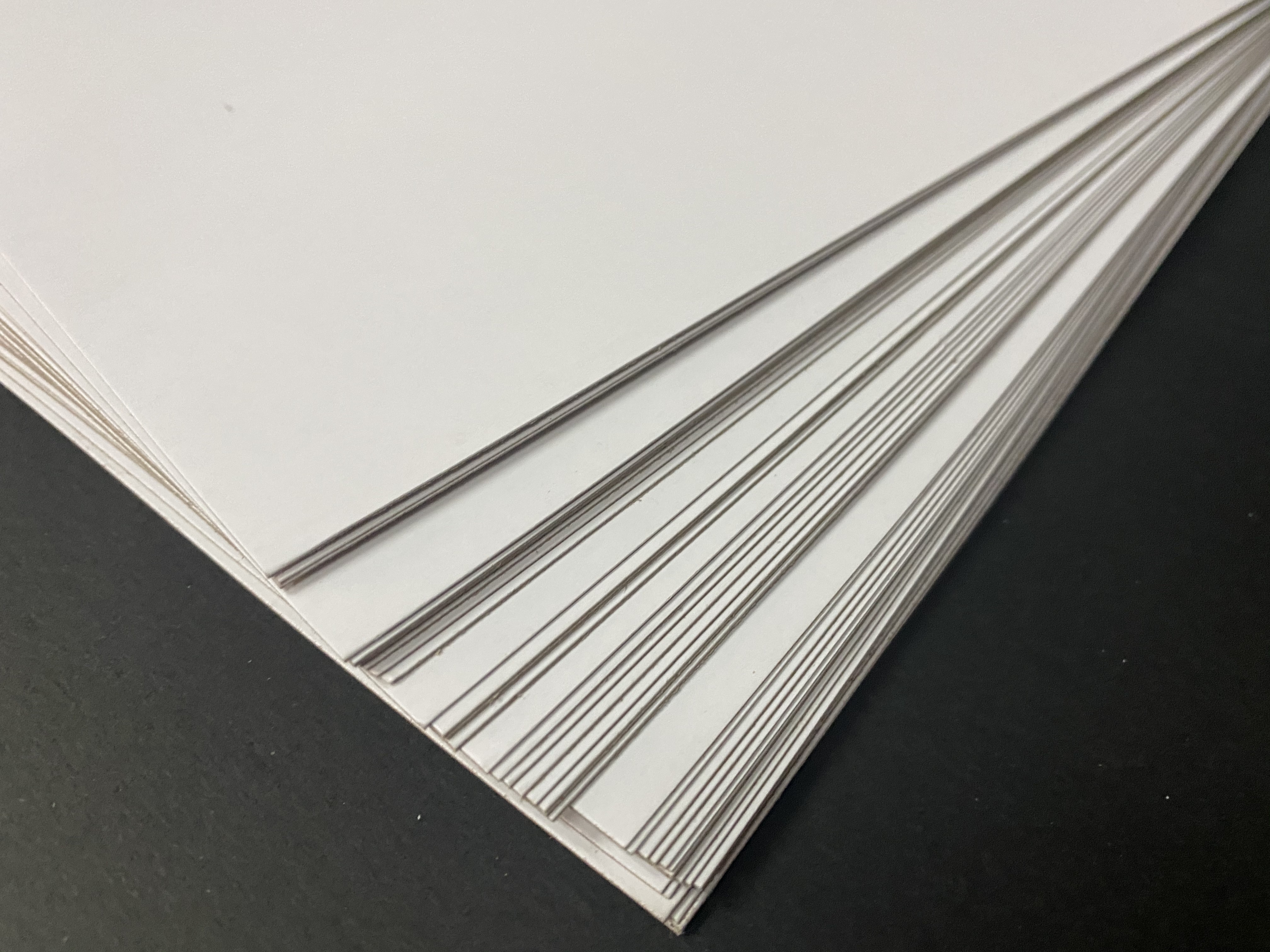 Custom 1mm Anti-Curl Recyclable Grey Cardboard (Waste Paper Pulp) for Retail Gift Packaging 1.5mm Grey Paper for Photo Frames