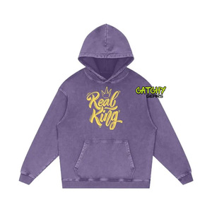 เสื้อมีฮู้ดฟอกสีกรดสีดำว่างเปล่าสำหรับผู้ชายและ100% เสื้อแจ็คเก็ตผ้าฝ้ายมีฮู้ดพร้อมกระเป๋า - Product Image 3
