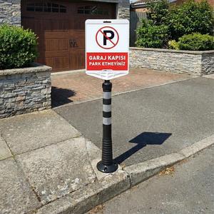 Juego de Delimitadores de Estacionamiento de Doble Cara Negros para Puertas de Garaje - Product Image 2