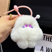 Nouveauté : Porte-clés en peluche 3D doux, mini-jouets animaux, mignons dessins animés, petits monstres en fourrure, pendentif de sac pour filles