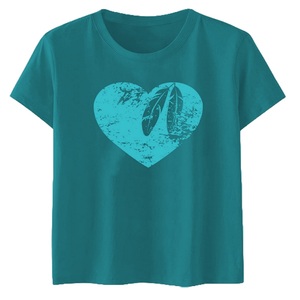 Wholesale Women's Teenagers 100% Cotton Solid Jersey Lightweight Soft Crew Neck Casual Printed Blank Eco-Friendly Breathable - Product Image 5