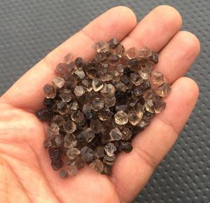 Quartz fumé de qualité supérieure 4-6 MM 50 pièces pierres précieuses brutes en vrac naturelles cristal fumé taille brute 4-6 MM pierres précieuses en vrac fumées" - Product Image 1