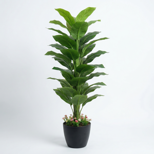 Planta Artificial Alocasia, Árbol en Maceta de Múltiples Tallos - Product Image 6