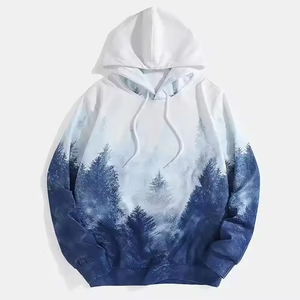 Sudadera con Capucha Unisex de Algodón Mezclado, 480GSM, Talla Grande, Personalizada con Impresión Frontal, Tejido Resistente al Viento para Invierno, Alta Calidad - Product Image 1