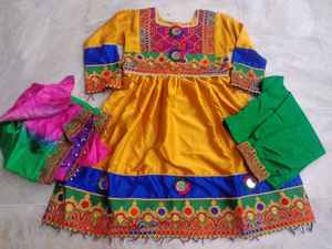 Vestido Afgano Estilo Banjara, Vestido Punjabi para Niños, Vestidos Afganos Kuchi Vintage, Vestidos Indios para Bodas, Fiestas y Eid - Product Image 6