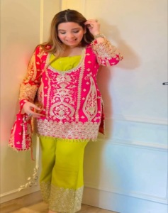 Clásico elegante vestido de algodón 100% crepé para mujer bordado Floral Casual corto hasta la rodilla diseño tejido técnica - Product Image 1