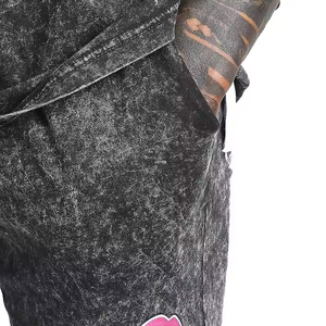 2026 2 Piece Clothing Acid Washed Men'S T-Shirts And Shorts <b>Sets</b> Summer Clothes Shorts And T-Shirt <b>Set</b> For Men - Product Image 6