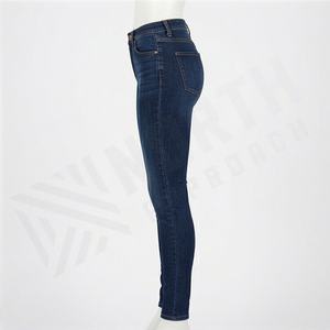 <b>Women's</b> Casual High Rise Skinny Fit Denim <b>Jeans</b> Customized Color Clean Look Stretchable Waist Fashion Breathable Cotton Bottoms - Product Image 2
