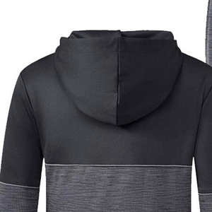 Chándal de moda para hombre, venta al por mayor, a prueba de viento, ajustado, de dos piezas, con cremallera, Sudadera con capucha, conjuntos de pantalones de chándal, chándal de entrenamiento para adultos - Product Image 6