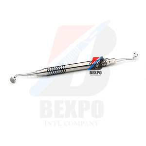 Empacador de hueso de implante Dental de 3mm de alta calidad Manual de instrumentos de mango Tru-Grip de oro de titanio liso - Product Image 5
