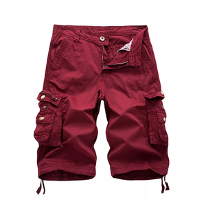 Pantalones cortos Cargo informales para hombre 3/4 de longitud larga, 6 bolsillos, verano, algodón transpirable, patrón hasta la rodilla para hombre - Product Image 2