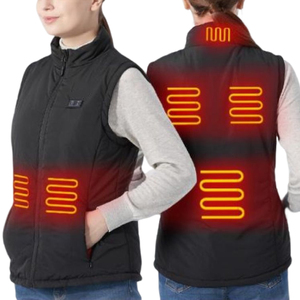 Washable 6 <b>Heating</b> <b>Pads</b> 5v USB <b>Electric</b> <b>Heated</b> Vest With Temperature Adjustable for Motorcycle Skiing Bike Hiking - Product Image 1