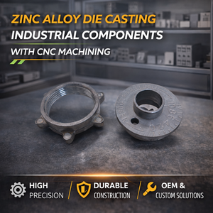 Zinc Alloy Die Casting Industrial Components with CNC Machining ISO 9001 Certified OEM Service - Product Image 3