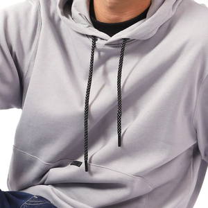 Sweat-shirts à capuche pour hommes en coton mélangé respirant, coupe classique, avec logo personnalisé - Service OEM, vente en gros - Product Image 5