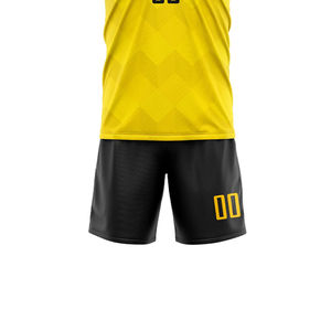 2025 Sublimation maillot de football de haute qualité et shorts de bonne qualité nom d'équipe personnalisé uniforme de football pour le sport OEM entretenu - Product Image 5