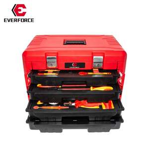 Everforce 55 Piece VDE Insulated Tool <b>Set</b> Hard Case Ratchet Knives <b>Screwdrivers</b> Wrenches Plastic <b>Bits</b> Hand Power GS Certified - Product Image 2