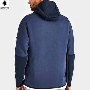 เสื้อมีฮู้ดแบบสวมหัวของผู้ชายผ้าเทอร์รี่ผ้าฝ้าย100% น้ำหนักเบาลายนูนทึบออกแบบได้ตามต้องการสำหรับฤดูหนาว - Product Image 4