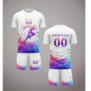 Maillot de football américain pour adultes, coupe automatisée, léger, blanc et rose avec design numérique, maillot de football - Product Image 6