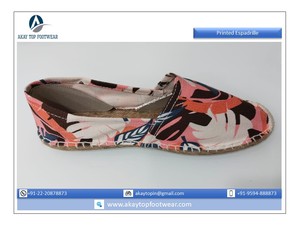 Alpargatas planas con diseño de estampado de flores únicas de alta calidad, cierre antideslizante, característica antideslizante, tendencia de moda, pedido mínimo bajo - Product Image 4