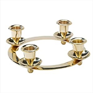 Premium Quality Luxury Metal Candle Holder in Silver Finish Oval Shape Digital Printing New Design for Home Decoration - Product Image 2