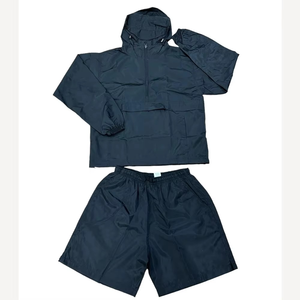 Mens Windbreaker Short Set with Stretch Lightweight Breathable Jacket and Pants for Fitness Travel Daily Activities - Product Image 5