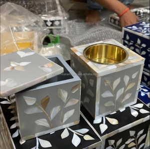 Mejor venta Eid Kuwait especial Gif MOP Mubkhar caja con juego de bandejas/quemador Bakhoor/Madkhan/bandeja para servir de India/Vietnam - Product Image 4