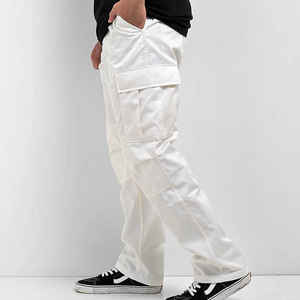 กางเกงขาสั้นผ้ายีนส์สำหรับผู้ชายกางเกงขาสั้นสำหรับผู้ชายกางเกงคาร์โก้พิมพ์โลโก้ได้ตามต้องการ - Product Image 3