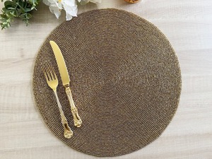 Flower Beaded Embroidery Coasters and Placemats Flower Beaded Embroidery Coasters and Placemats - Product Image 2