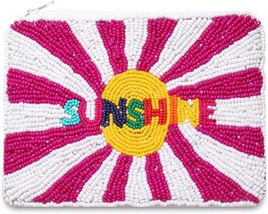 Blanc noir rouge Design blanc couleur haute qualité Cowboy pochette perlée fabriqué à la main Western Mini porte-monnaie fermeture à glissière toile - Product Image 1