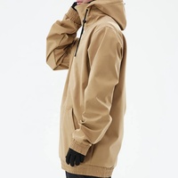 Sudadera con Capucha para Hombre, Personalizada, de Invierno, Resistente al Viento, Impermeable, Transpirable, con Bordado 3D, Lavada con Piedras, Ecológica, 100% Algodón, para Snowboard y Esquí