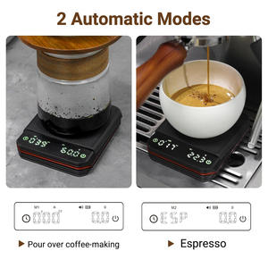 Balance à café numérique portable mini 2kg/1g rechargeable haute précision avec minuteur LED pour café moulu, en métal antiadhésif facile à nettoyer - Product Image 5