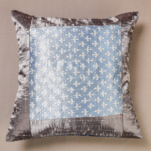 Mashru Lụa Sang Trọng Đệm Bao Gồm Chất Lượng Cao Cotton Thêu Vỏ Gối Sọc Chắp Vá Trang Trí Ném 16x16 - Product Image 2