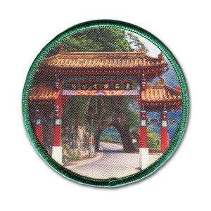 OEM High Quality Customized Sublimations Printed Patches <b>Round</b> Plastic PVC <b>Canvas</b> Fabric for Chest Decoration with Custom Logo - Product Image 2