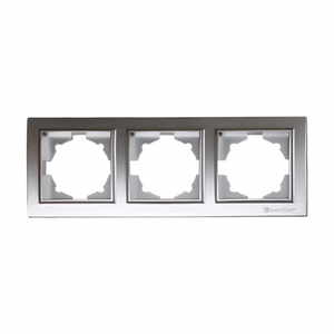 Gran oferta, piedra plateada moderna, plástico ABS, 16A, 220V, estándares UE/Reino Unido/EE. UU., interruptor de enchufe de Marco Triple para uso en el hogar y la Oficina, alta calidad - Product Image 1