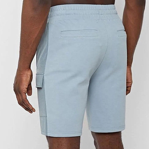 Premium Quality 2026 Streetwear Heavyweight Cotton <b>Shorts</b> Men Raw Hem <b>Wide</b> <b>Leg</b> 100% Cotton Sweat <b>Shorts</b> For Men - Product Image 2
