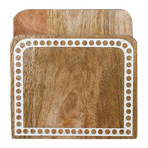 Distributeur de serviettes en bois massif élégant support de rangement de mouchoirs en bois de qualité pour la table à manger de la cuisine pour les mariages - Product Image 3