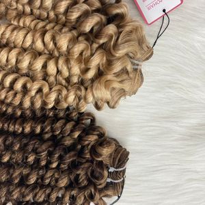 Extensiones de cabello humano Remy marrón oscuro, máquina de trama, cuerpo ondulado profundo, estilo ondulado, envío directo disponible - Product Image 6