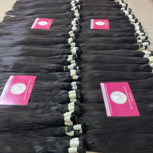 Paquetes de cabello humano crudo 100% de alta calidad, modelo Tran recto sedoso, 1Kg a granel de vendedores de cabello vietnamita crudo, sin extensión de enredos - Product Image 4