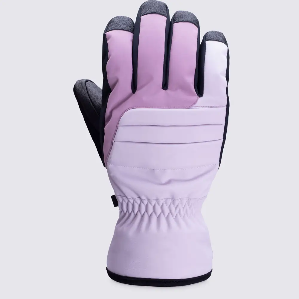 Yeni moda tasarım kış sıcak su geçirmez inek derisi deri Unisex kayak Snowboard eldivenler eldiven erkekler