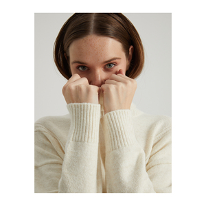 Áo len nữ YUN KARISIM Desenli Bogazli Tunic Kazak - Product Image 1