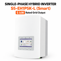 Onduleur solaire hybride Solis 5kW monophasé double MPPT IP65 pour stockage d'énergie domestique S5-EH1P5K-L intelligent