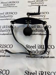 Mordaza de Acero y Cuero para Bondage, Mordaza Manual BDSM, Mordaza de Bola, Juguetes Eróticos de Alta Calidad - Product Image 3