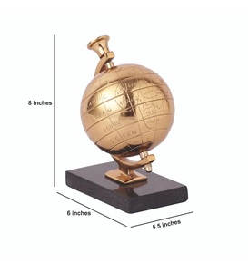 Pieza Decorativa Moderna de Metal con Forma de Globo, Acabado Plateado, Adorno Redondo para Mesa, Decoración para Sala de Estar, Uso en Interiores - Product Image 4