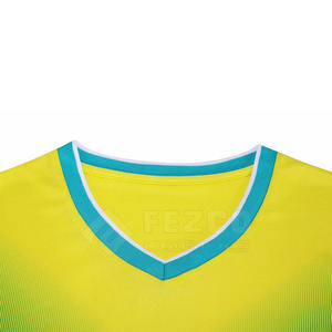 Maillot de football personnalisé de haute qualité pour homme, respirant, à manches courtes, pour l'entraînement estival, kit d'équipe 2025 - Product Image 2
