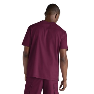 New OEM <b>Men</b> Lightweight Scrub Undershirt Breathable Stretch Medical <b>Base</b> <b>Layer</b> Nurse Doctor Shirt for <b>Men</b> - Product Image 3