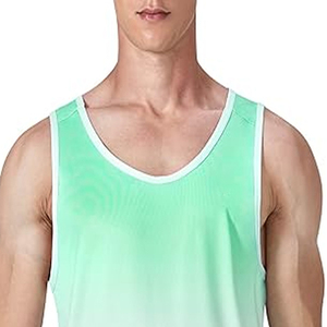 Sounder Industry Customized Knitted Breathable Gym Stringer Tank Tops for Men Muscle-Fit Anti-Shrink 100% Cotton Crew Neck 180g - Product Image 4