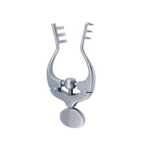 Retractor de acero inoxidable alemán de alta calidad Jansen, tornillo de ajuste manual, 3x3 puntas romas y afiladas - Product Image 3